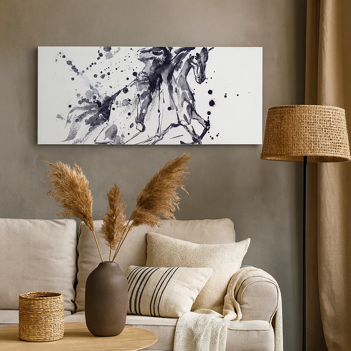 Tablou pe pânză - Cavalerul negru - 30x30 cm