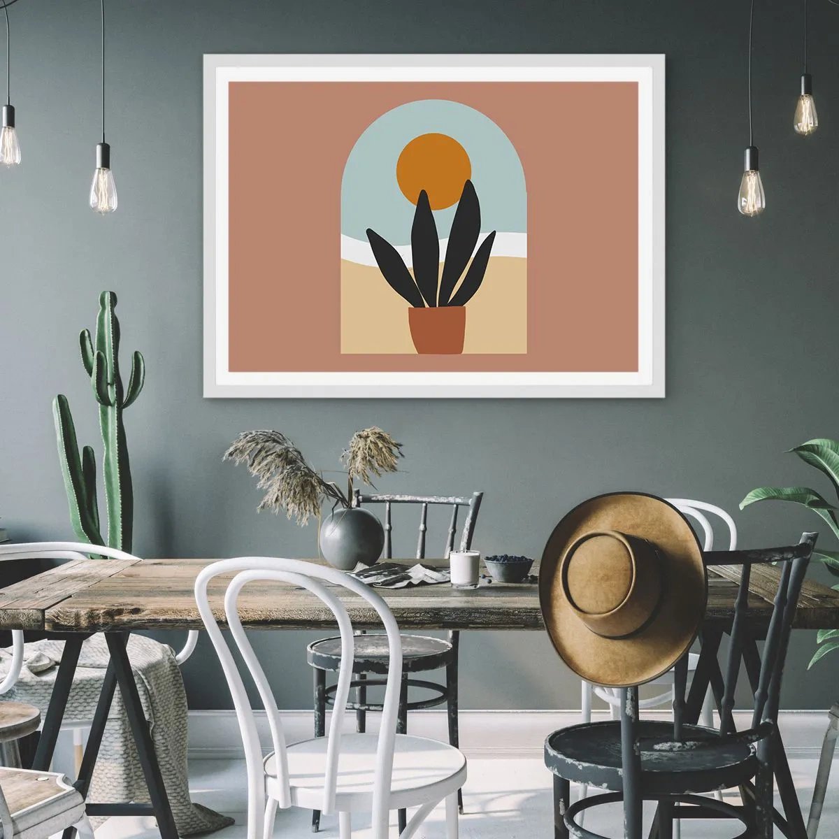 Poster în ramă albă - Bucurii mici - 70x50 cm