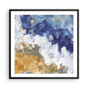 Poster în ramă neagră - Dansul elementelor - 60x60 cm