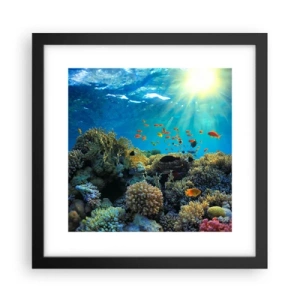 Poster în ramă neagră - Comori subacvatice - 30x30 cm