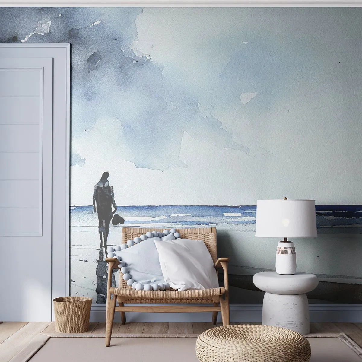 Tapet Standard Eco - Vorbind cu marea - Singuratic, Om, Coasta - 350x256 cm