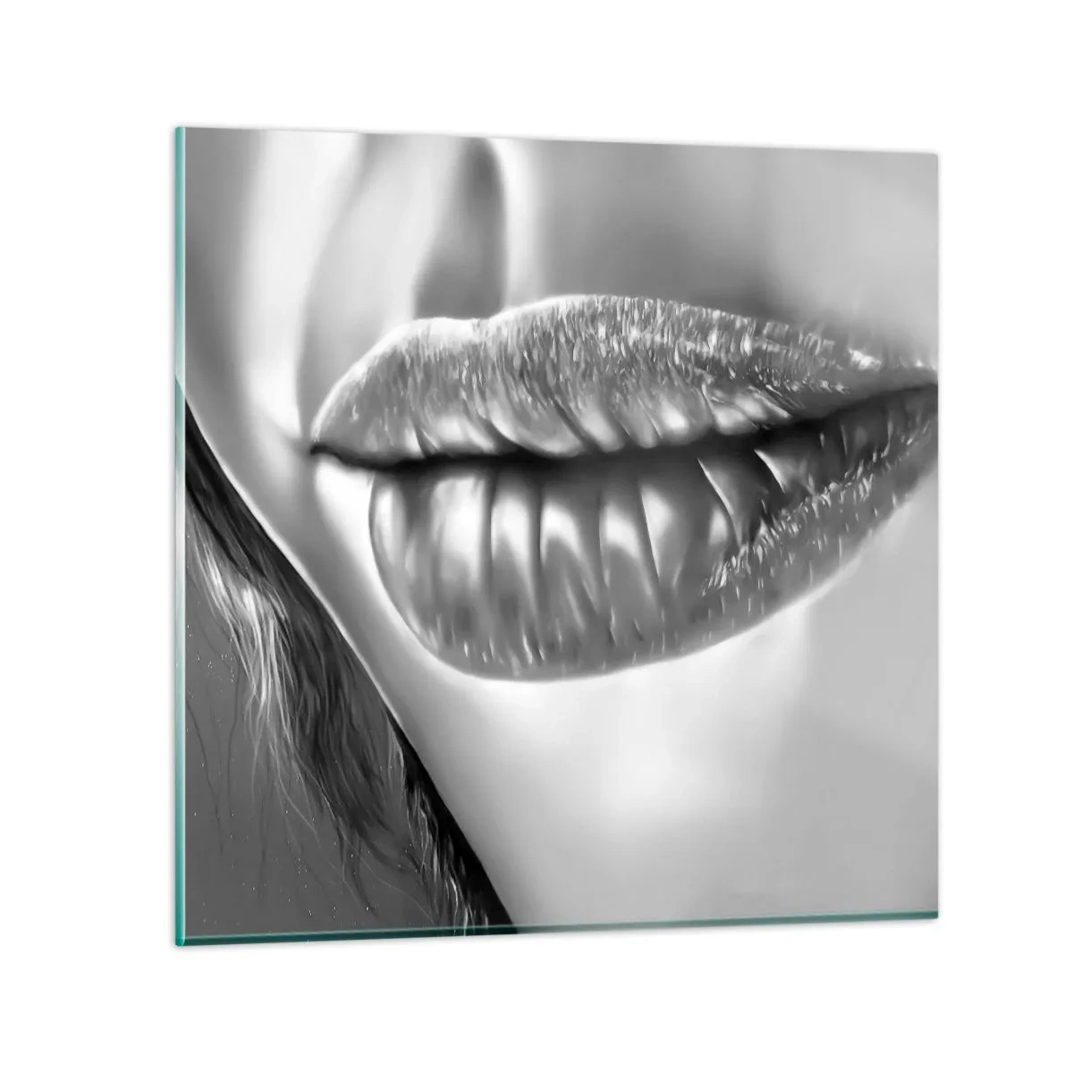 Tablou pe sticlă - Știu la ce te gândești... - 70x70 cm