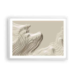Poster în ramă albă - Topografia artei - 70x50 cm