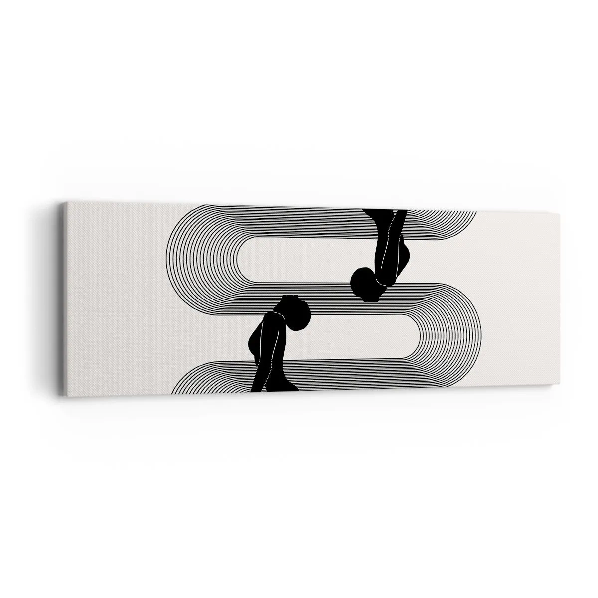 Tablou pe pânză - Simetrie senzuală - 90x30 cm