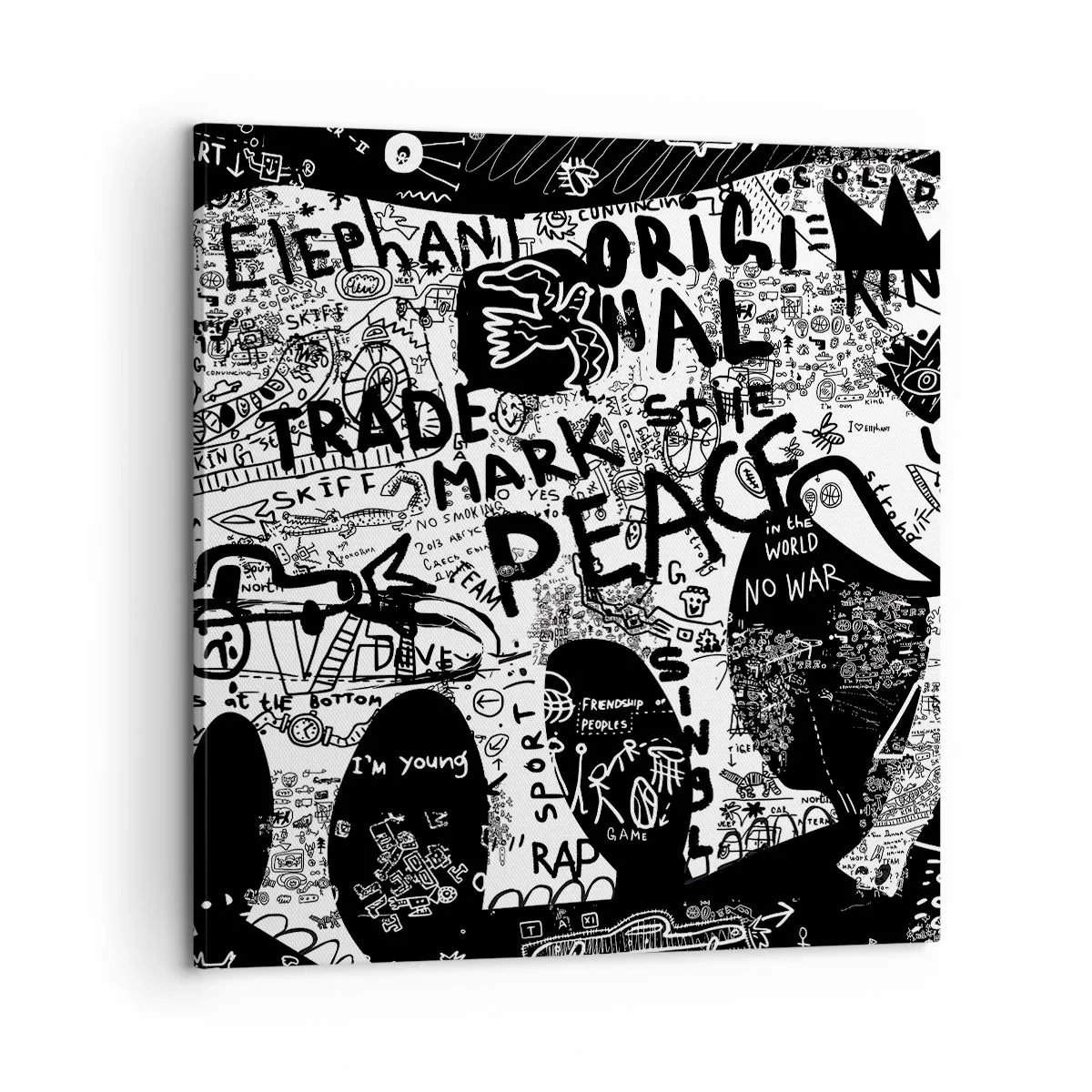 Tablou pe pânză - Lumea bogată a străzii - 60x60 cm
