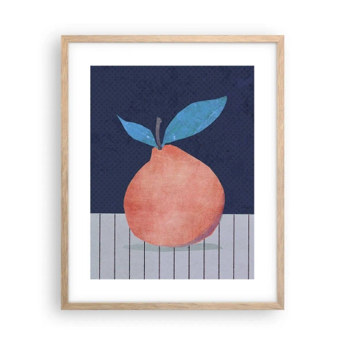 Poster în ramă de stejar deschis - Convexitate și plan - 40x50 cm