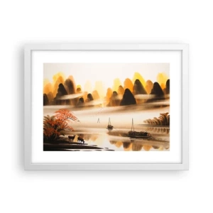 Poster în ramă albă - Mai departe decât Orientul Îndepărtat - 40x30 cm