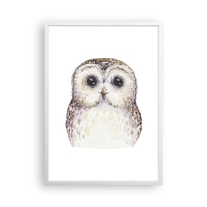 Poster în ramă albă - Uită-te în ochii mei - 50x70 cm