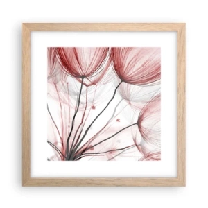 Poster în ramă de stejar deschis - Înainte de plecare - 30x30 cm