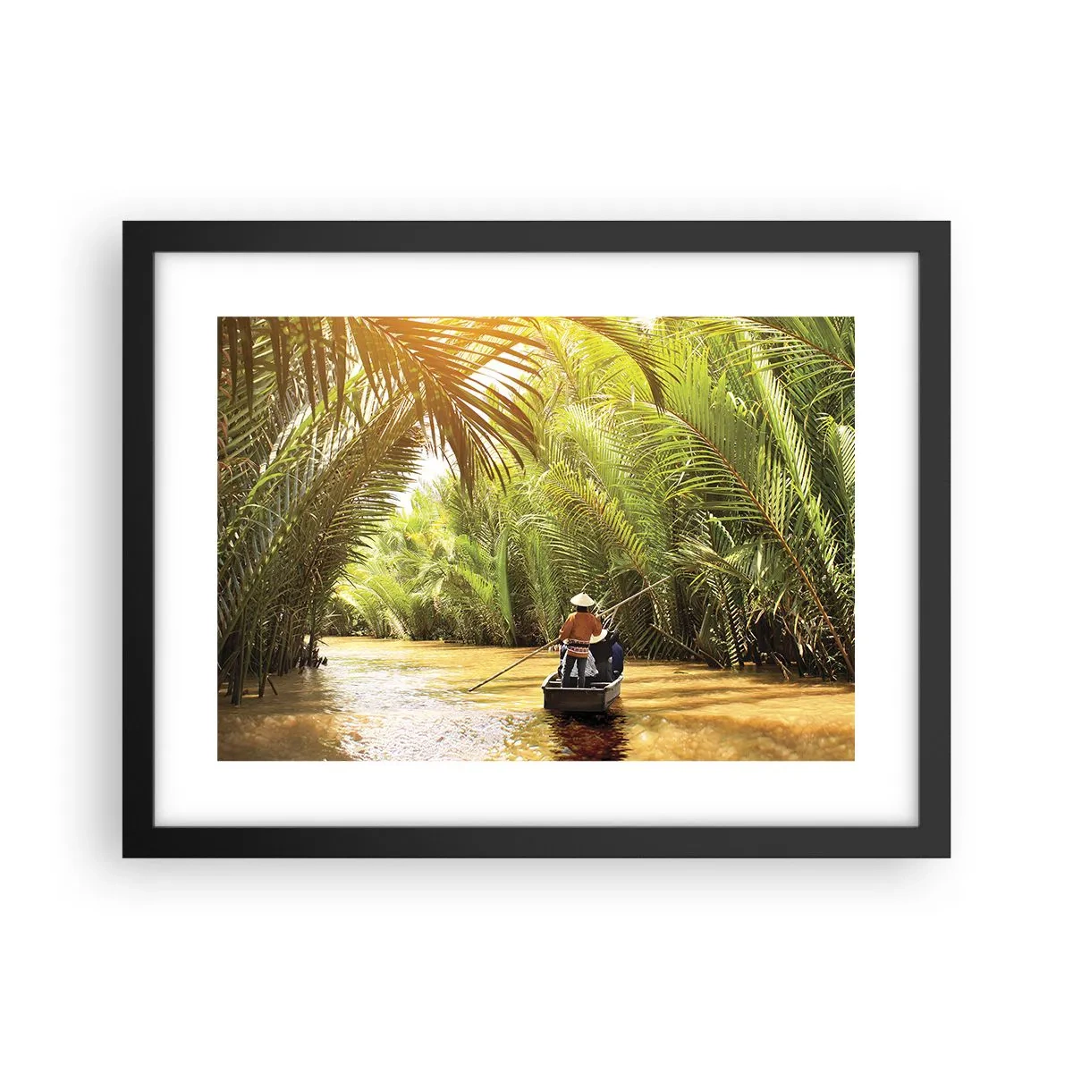 Poster în ramă neagră - Prin cheile din palmieri - 40x30 cm