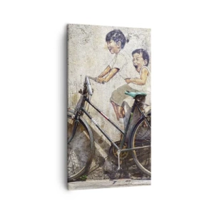 Tablou pe pânză - Adevărat sau fals? - 45x80 cm
