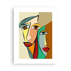 Poster - Cuplu cubist - 30x40 cm