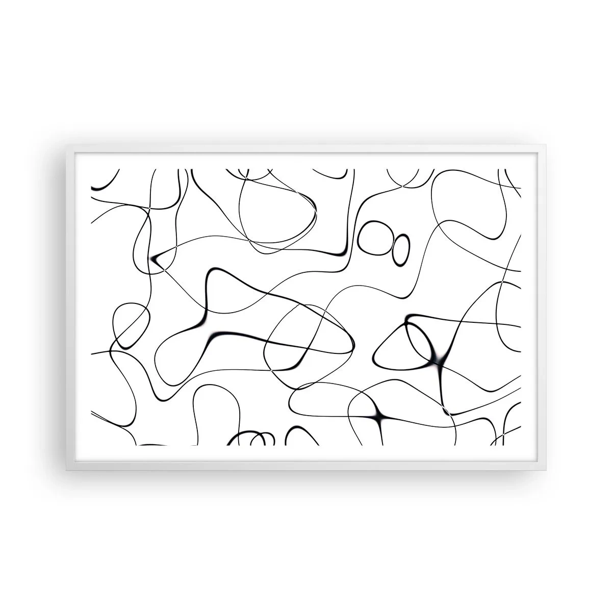 Poster în ramă albă - Căile vieții, căile destinului - 91x61 cm