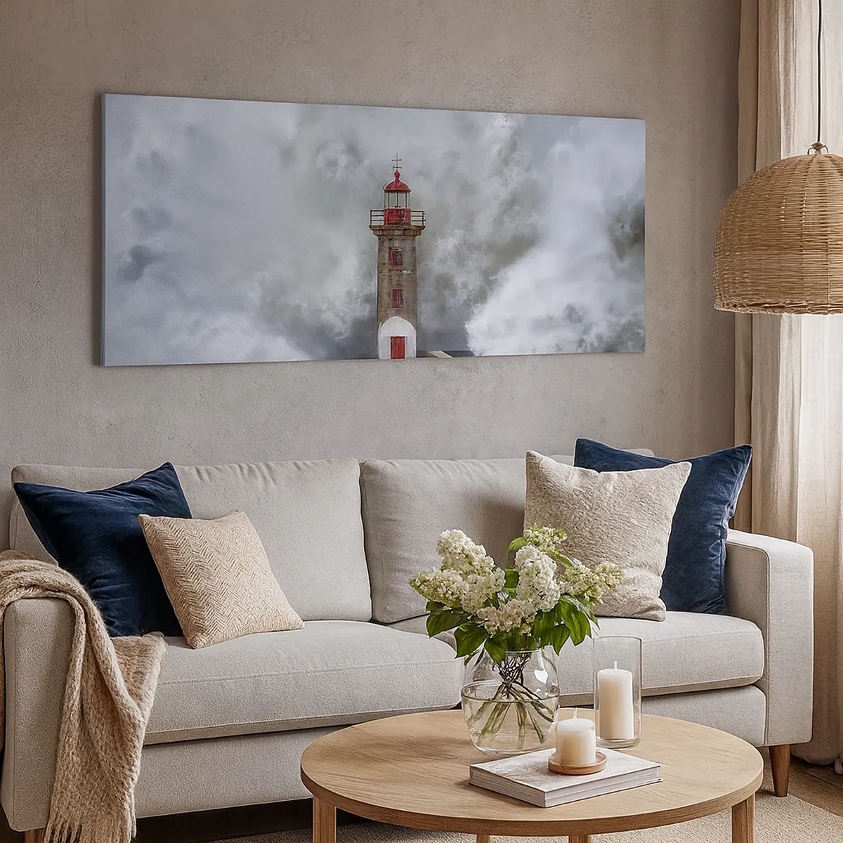 Tablou pe pânză - Zgomotul apelor, sunetul vântului - 30x30 cm