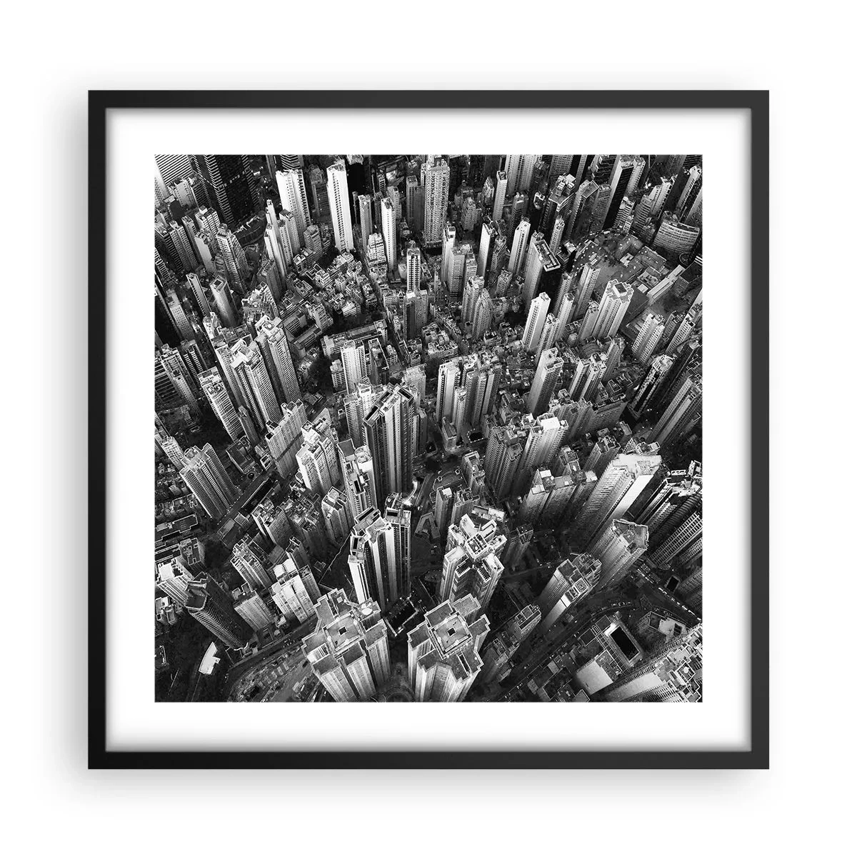 Poster în ramă neagră - Din ce în ce mai sus - 50x50 cm