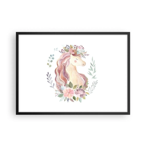 Poster în ramă neagră - O invitație în lumea basmelor - 70x50 cm