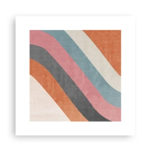 Poster - Compoziție diagonală - mișcare - 30x30 cm