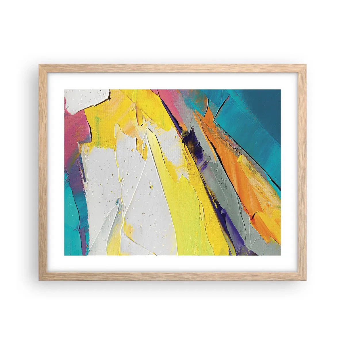 Poster în ramă de stejar deschis - Anatomia luminii - 50x40 cm