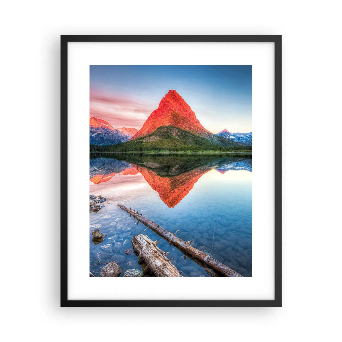 Poster în ramă neagră - Căldură și frig - 40x50 cm