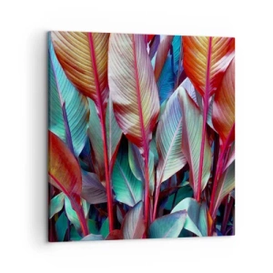 Tablou pe pânză - Tufiș colorat - 50x50 cm