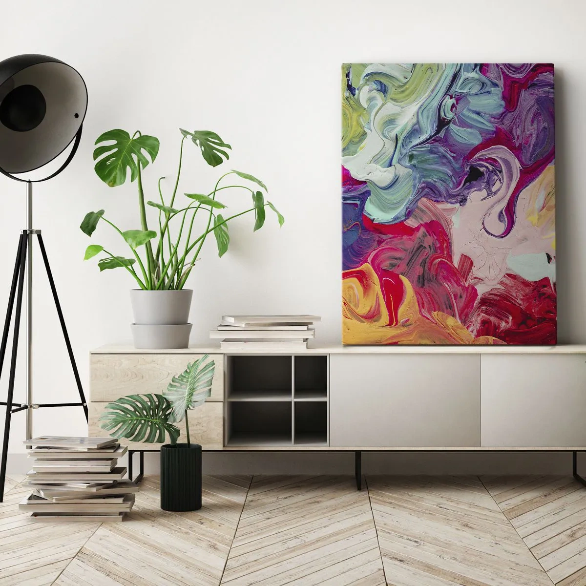 Tablou pe pânză - Nașterea culorii - 50x70 cm