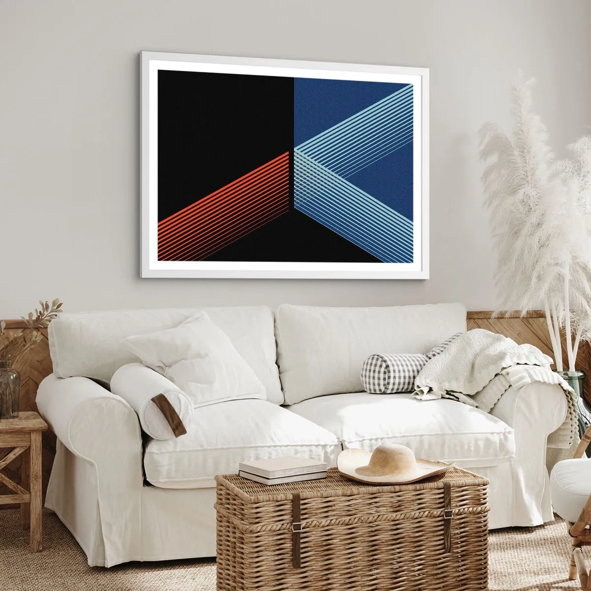 Poster în ramă albă - O poveste simplă - 100x70 cm