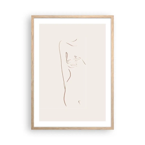 Poster în ramă de stejar deschis - Forma dorinței - 50x70 cm