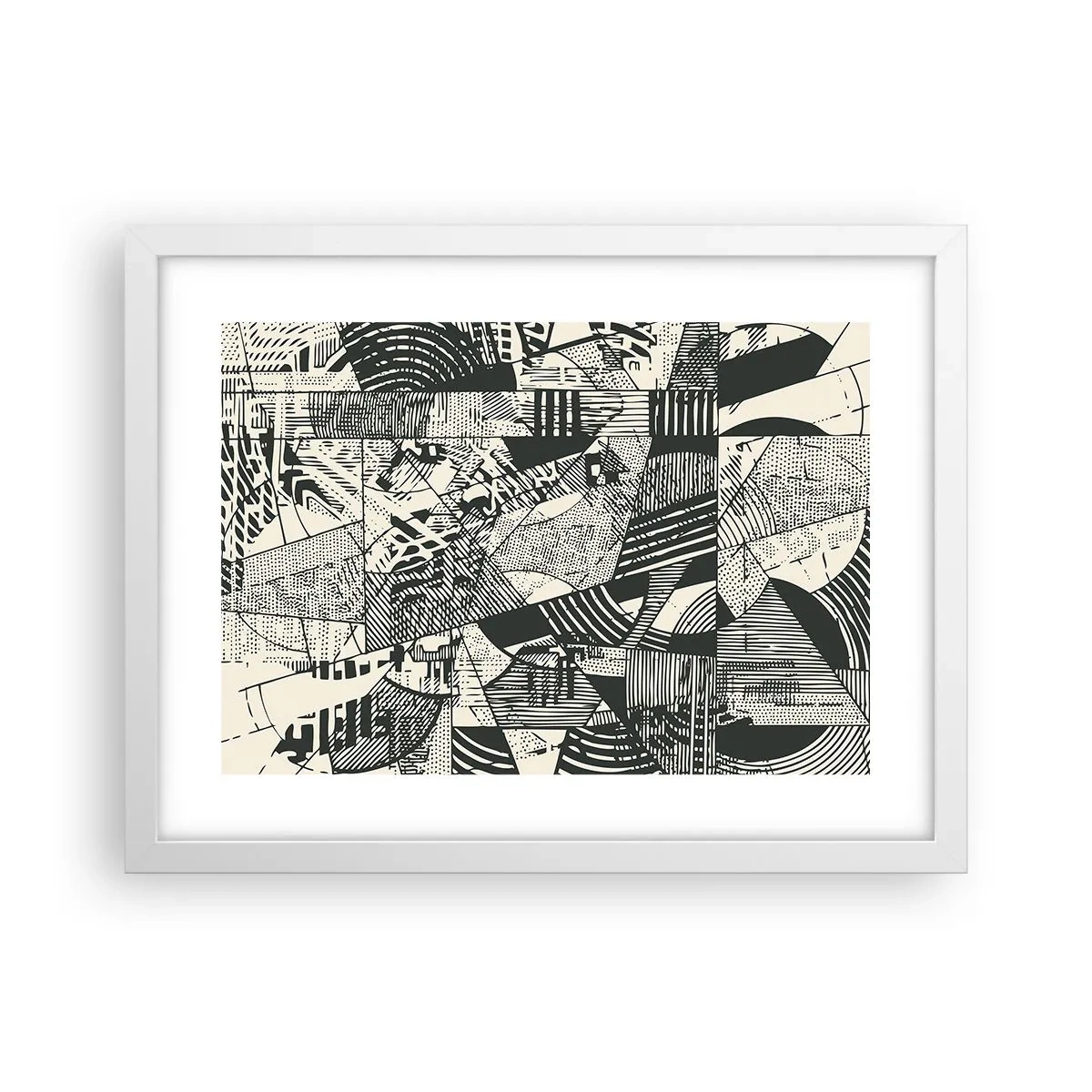 Poster în ramă albă - Dinamica de astăzi - 40x30 cm