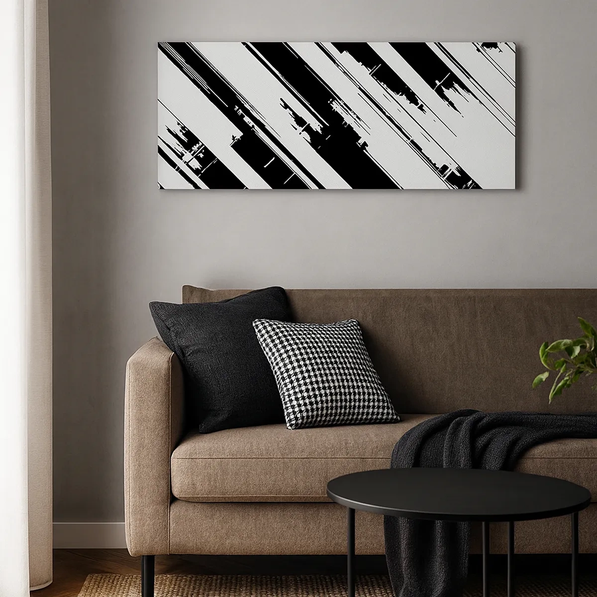 Tablou pe pânză - Compoziție intensă și dinamică - 30x30 cm