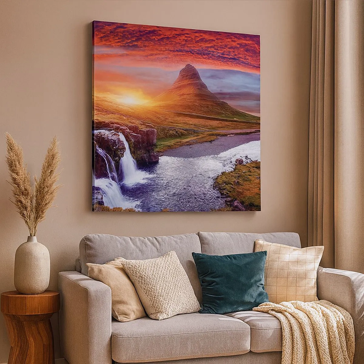 Tablou pe pânză - Imaginea Pământului de Mijloc - 30x30 cm