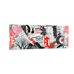 Tablou pe sticlă - Colaj de hipsteri - 140x50 cm