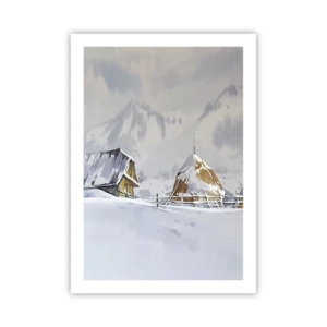 Poster - Într-o vale înzăpezită - 50x70 cm