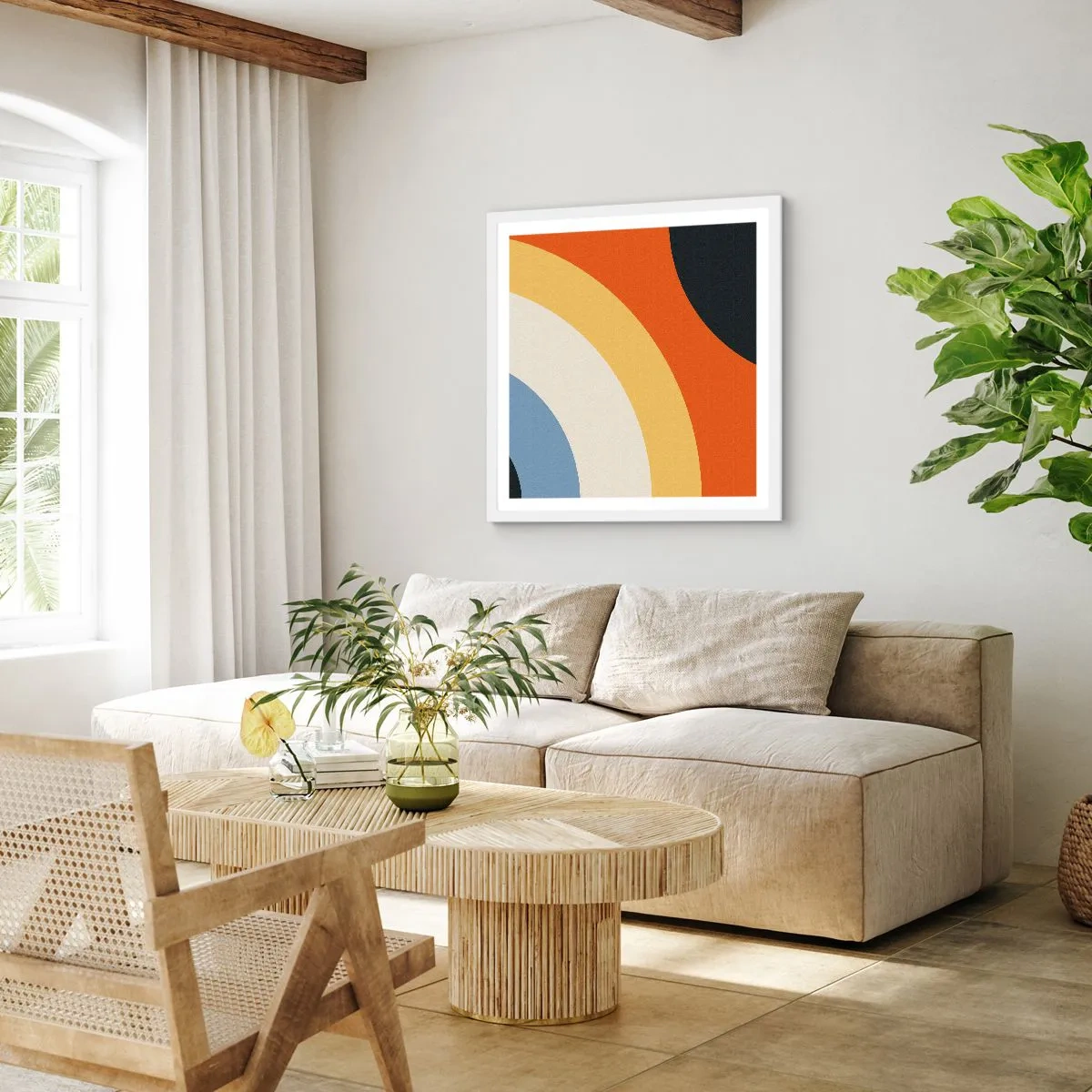 Poster în ramă albă - Spre sine - 60x60 cm