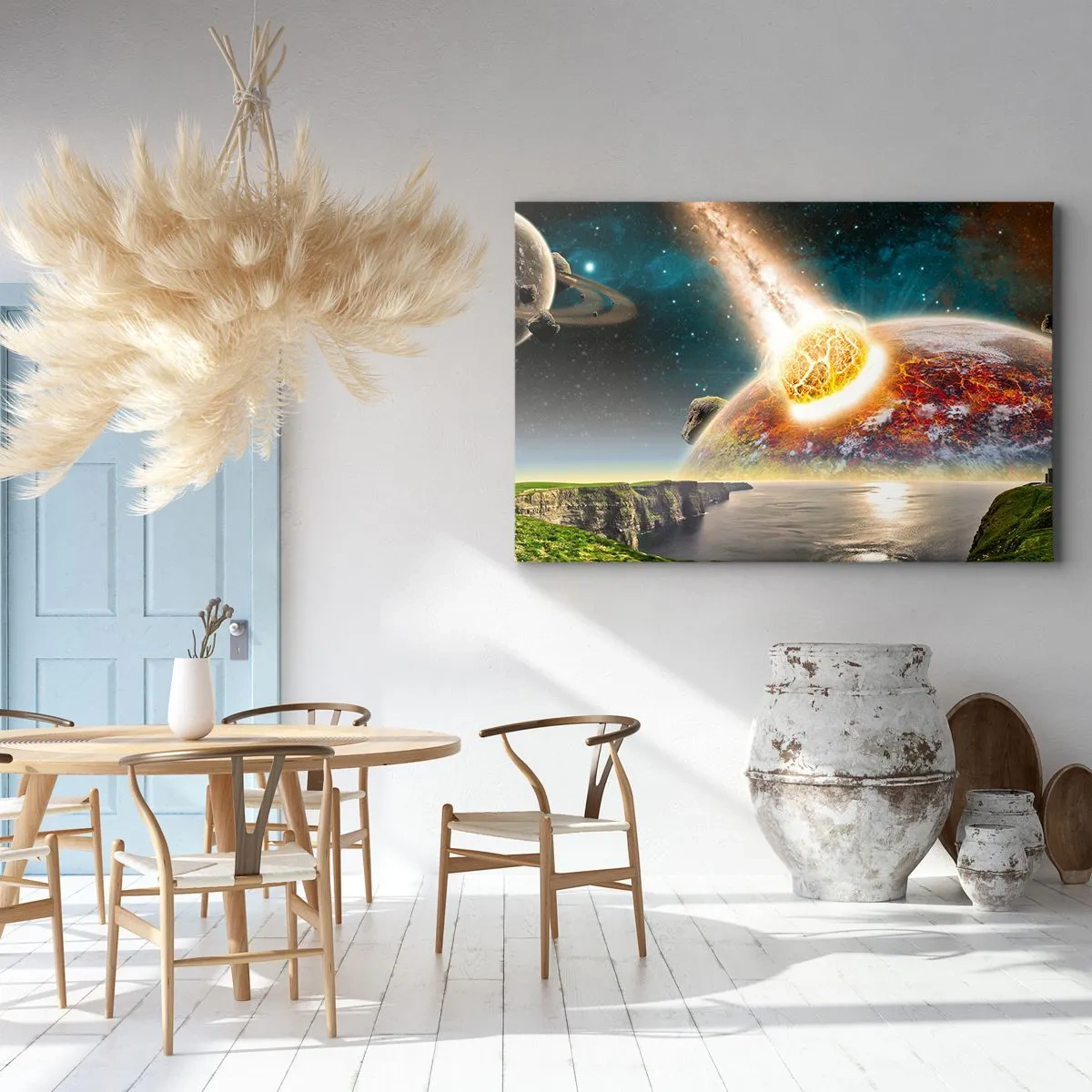 Tablou pe pânză - Drama spațială - 120x80 cm