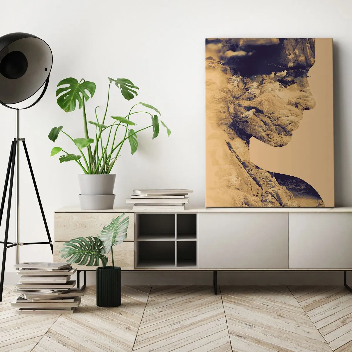 Tablou pe pânză - Frumoasă prin natura - 65x120 cm