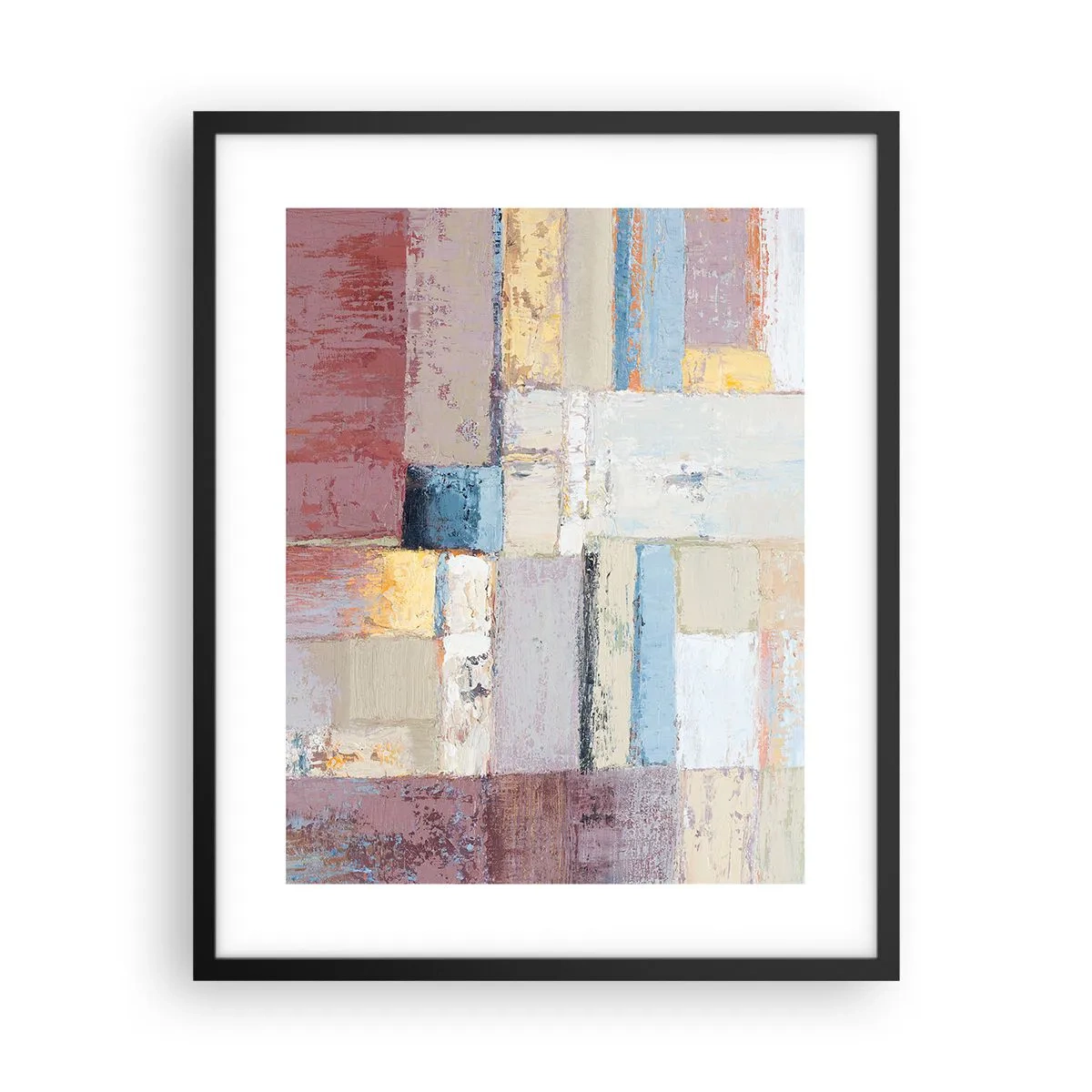 Poster în ramă neagră - Liniștea geometriei - 40x50 cm