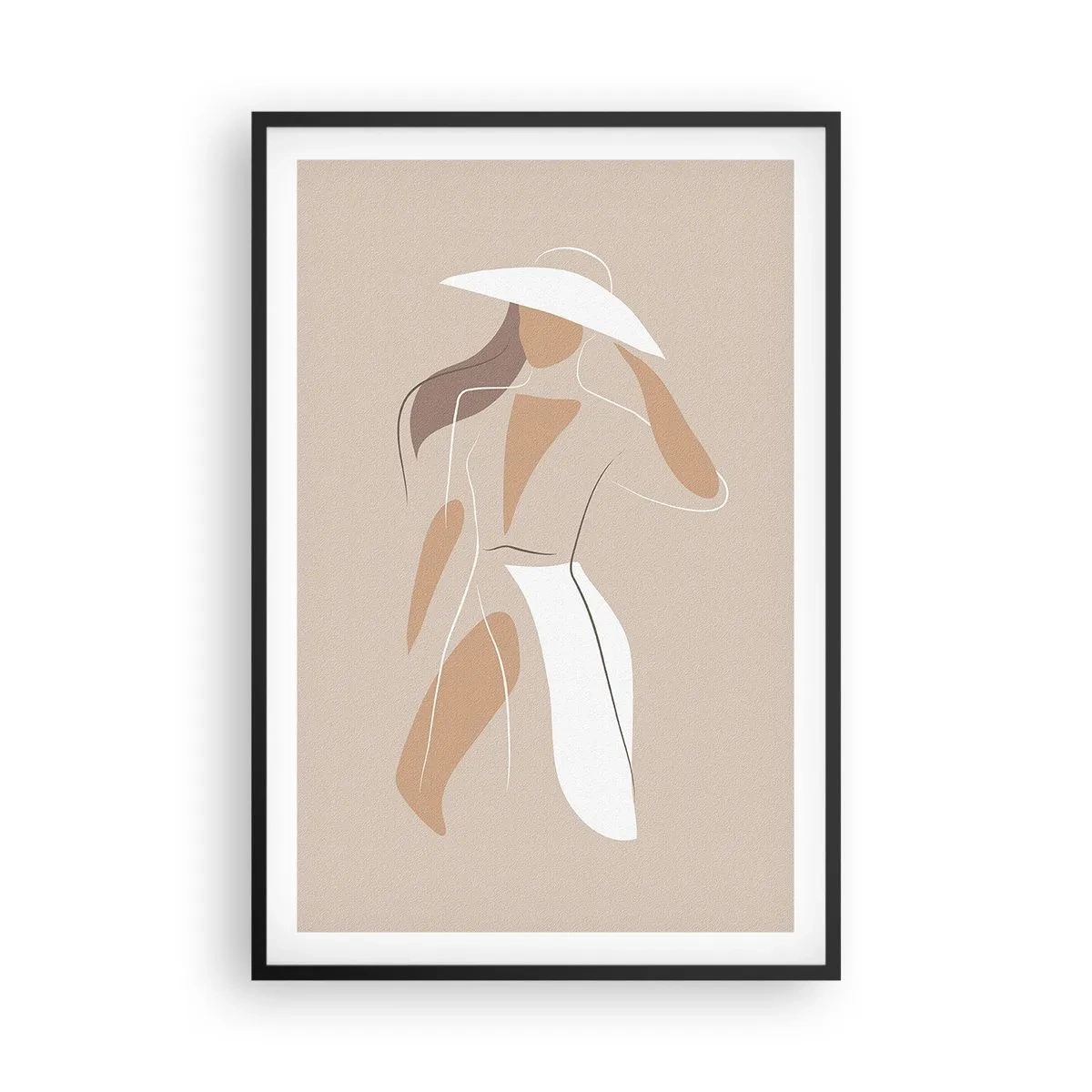 Poster în ramă neagră - Moda este distractivă - 61x91 cm