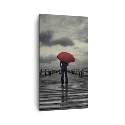 Tablou pe pânză - Nu e nimic dacă plouă - 45x80 cm
