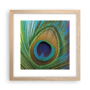 Poster în ramă de stejar deschis - Ochi în ochi - 30x30 cm