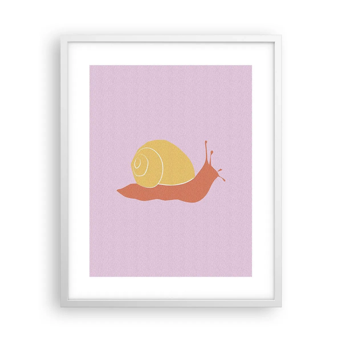 Poster în ramă albă - Nu e nicio grabă - 40x50 cm