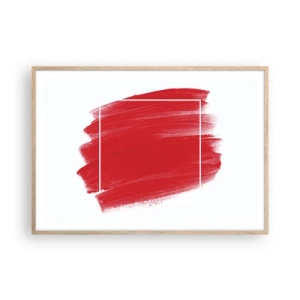 Poster în ramă de stejar deschis - În afara cadrului - 100x70 cm