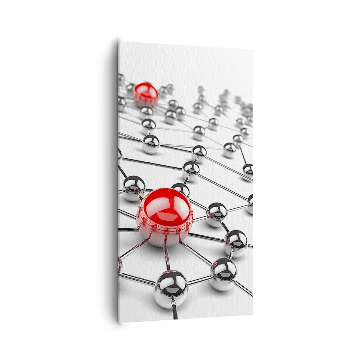 Tablou pe pânză - Plasă de argint - 65x120 cm