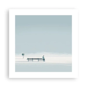 Poster - Da, aștept. - 40x40 cm