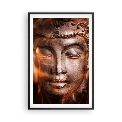 Poster în ramă neagră - Există doar aici și acum - 61x91 cm
