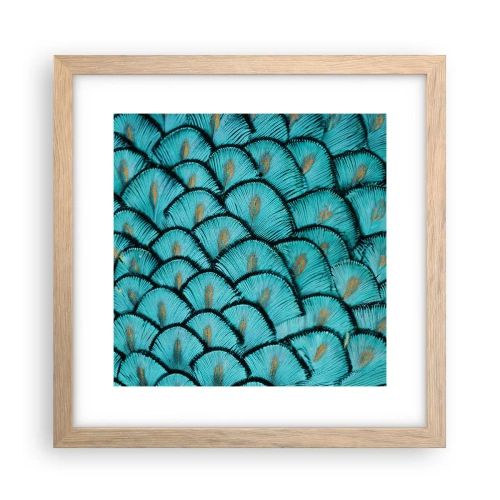 Poster în ramă de stejar deschis - Marea gală a penelor - 30x30 cm