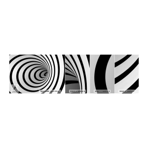 Mostră tapet autocolant Deluxe Sticker - Nu poți rezista nici uneia dintre ele? - Abstracția, 3D, Vortex - 100x30 cm