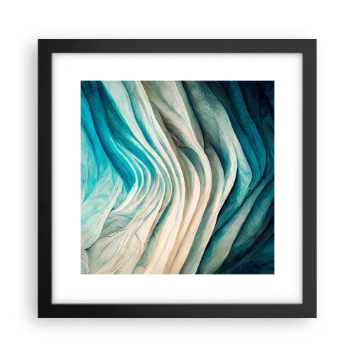 Poster în ramă neagră - Insațiabilitate albastră - 30x30 cm