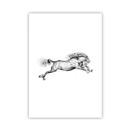 Poster - Oprit din galop - 70x100 cm