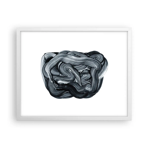 Poster în ramă albă - Nu este atât de simplu - 50x40 cm