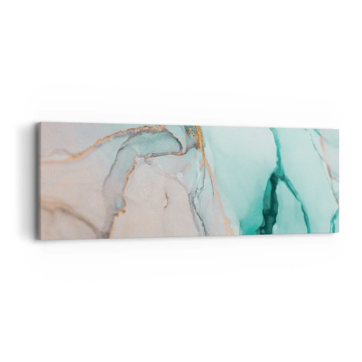 Tablou pe pânză - Dansul formelor și al culorilor - 90x30 cm